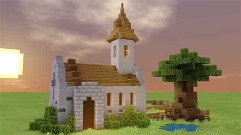 minecraft small church|simple minecraft church.